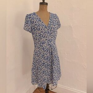 BODEN blueberry print fit & flare dress